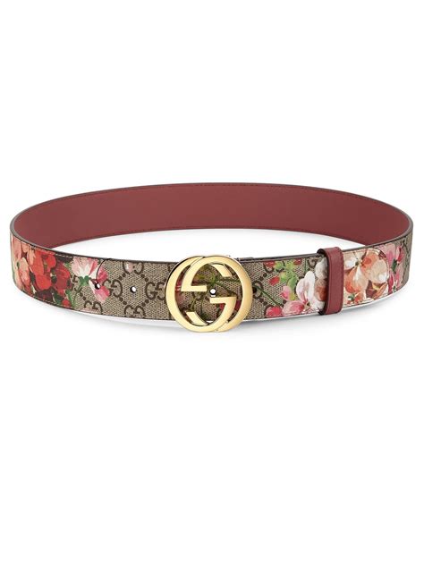 gucci floral print belt|women gucci belt original.